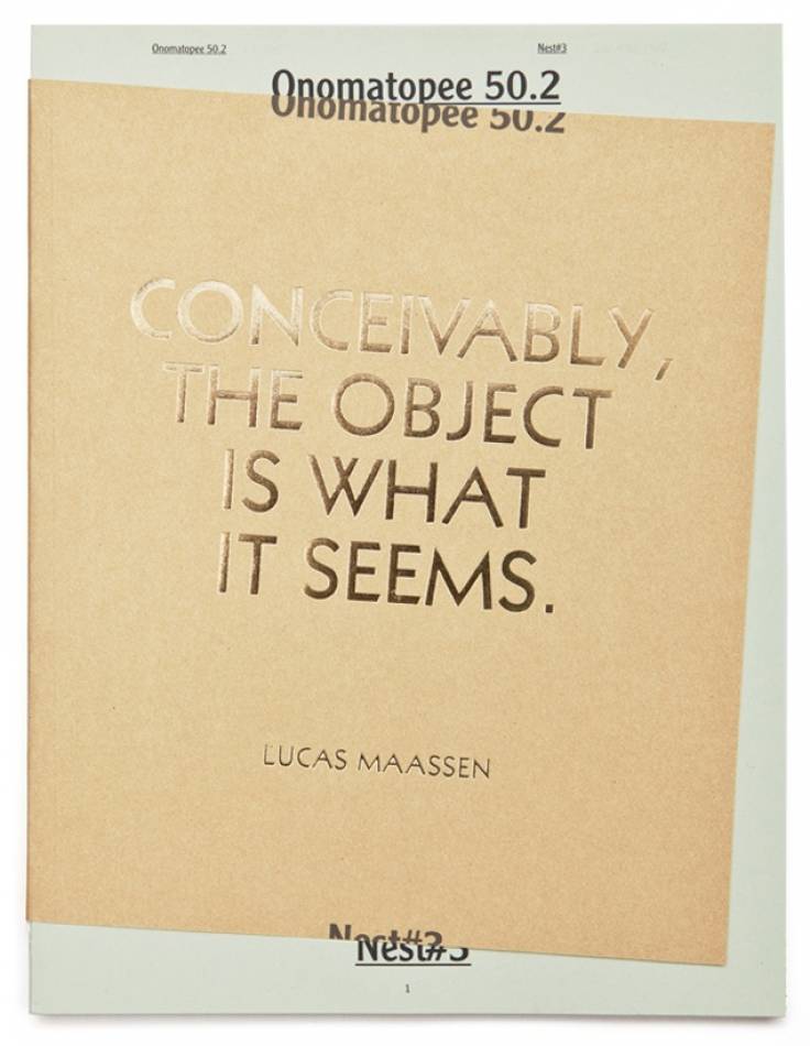 Conceivably, The Object Is What It Seems (Publication)